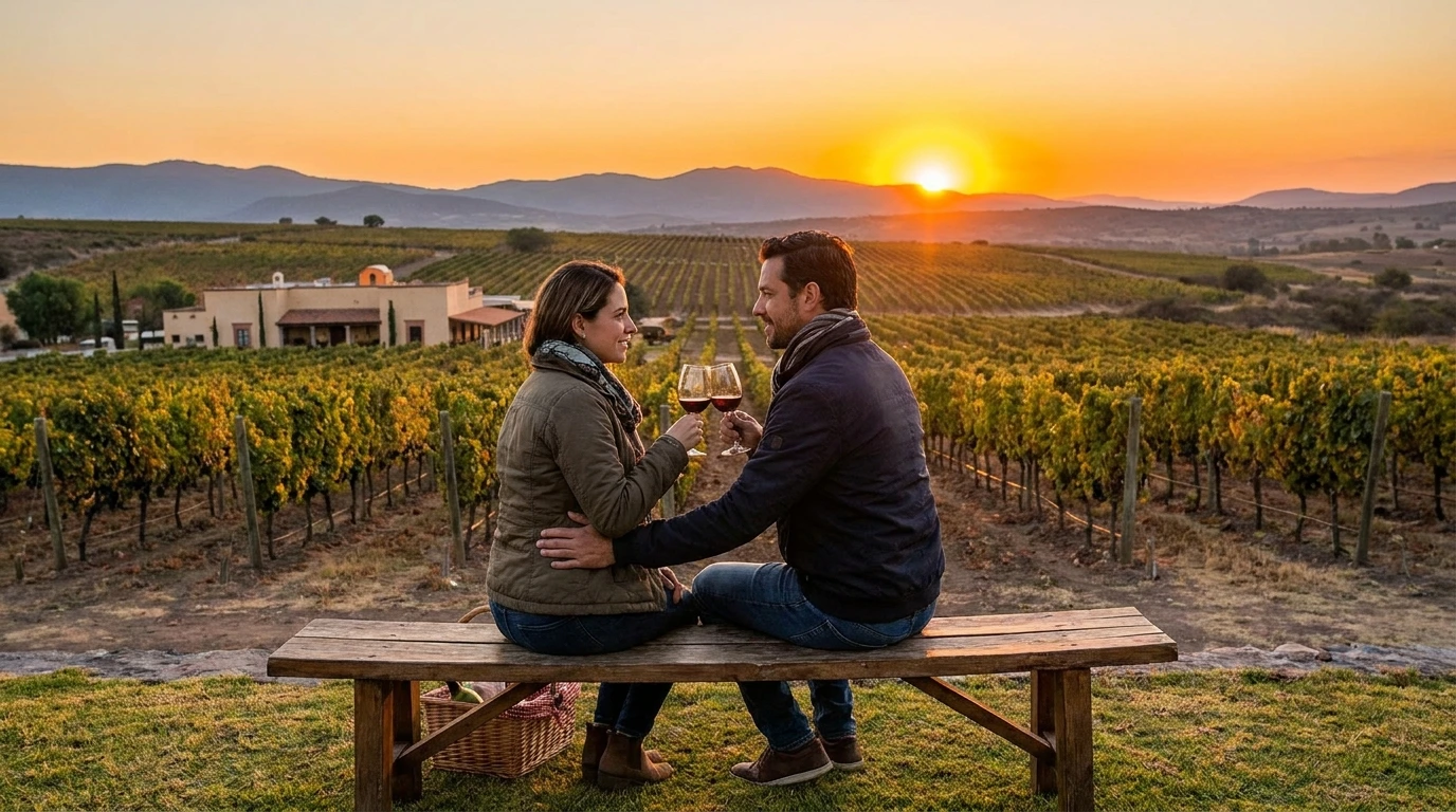 Disfrutar un atardecer entre viñedos Disfrutar un atardecer entre viñedos