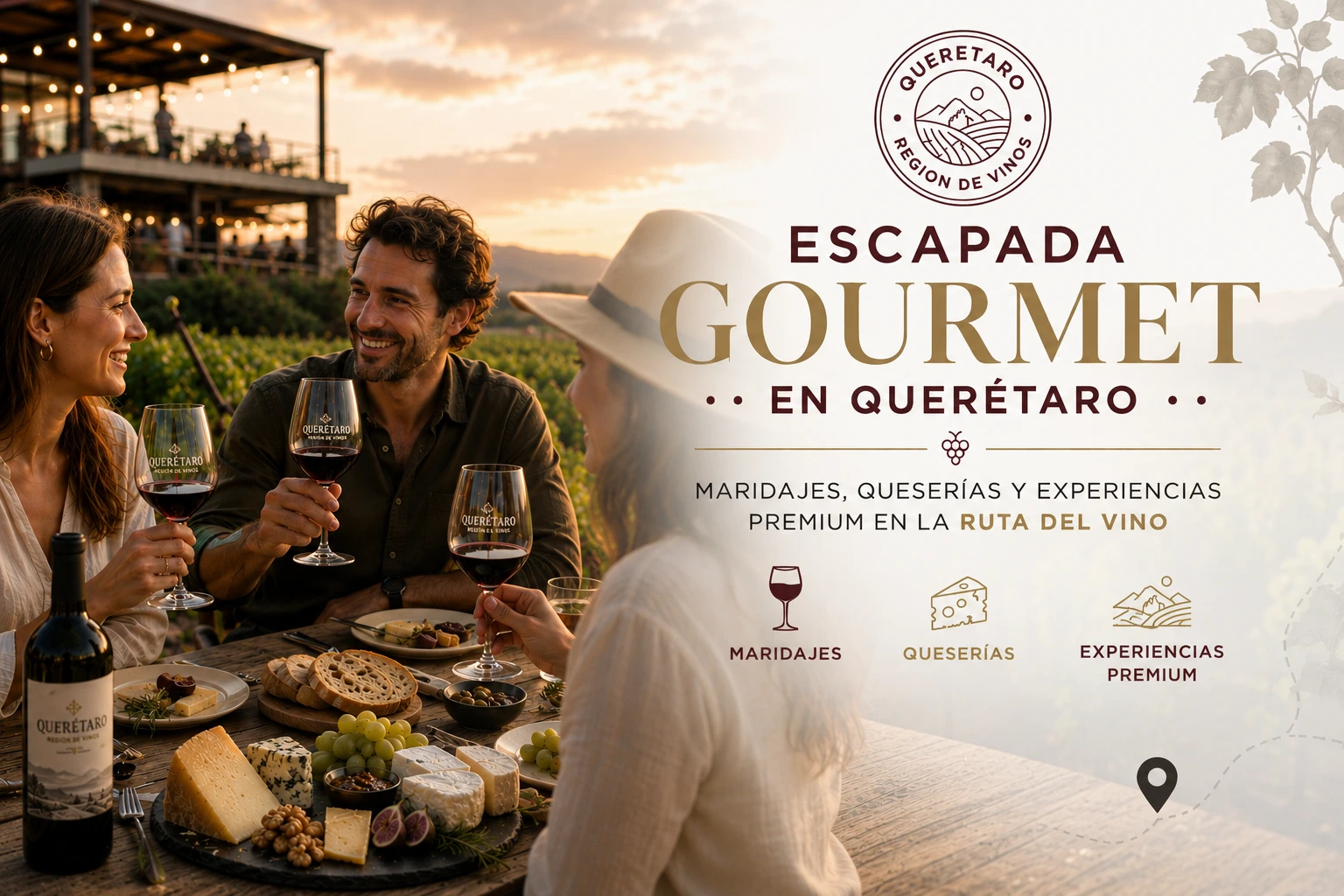 Escapada gourmet en Querétaro: maridajes, queserías y experiencias premium en la ruta del arte, queso y vino